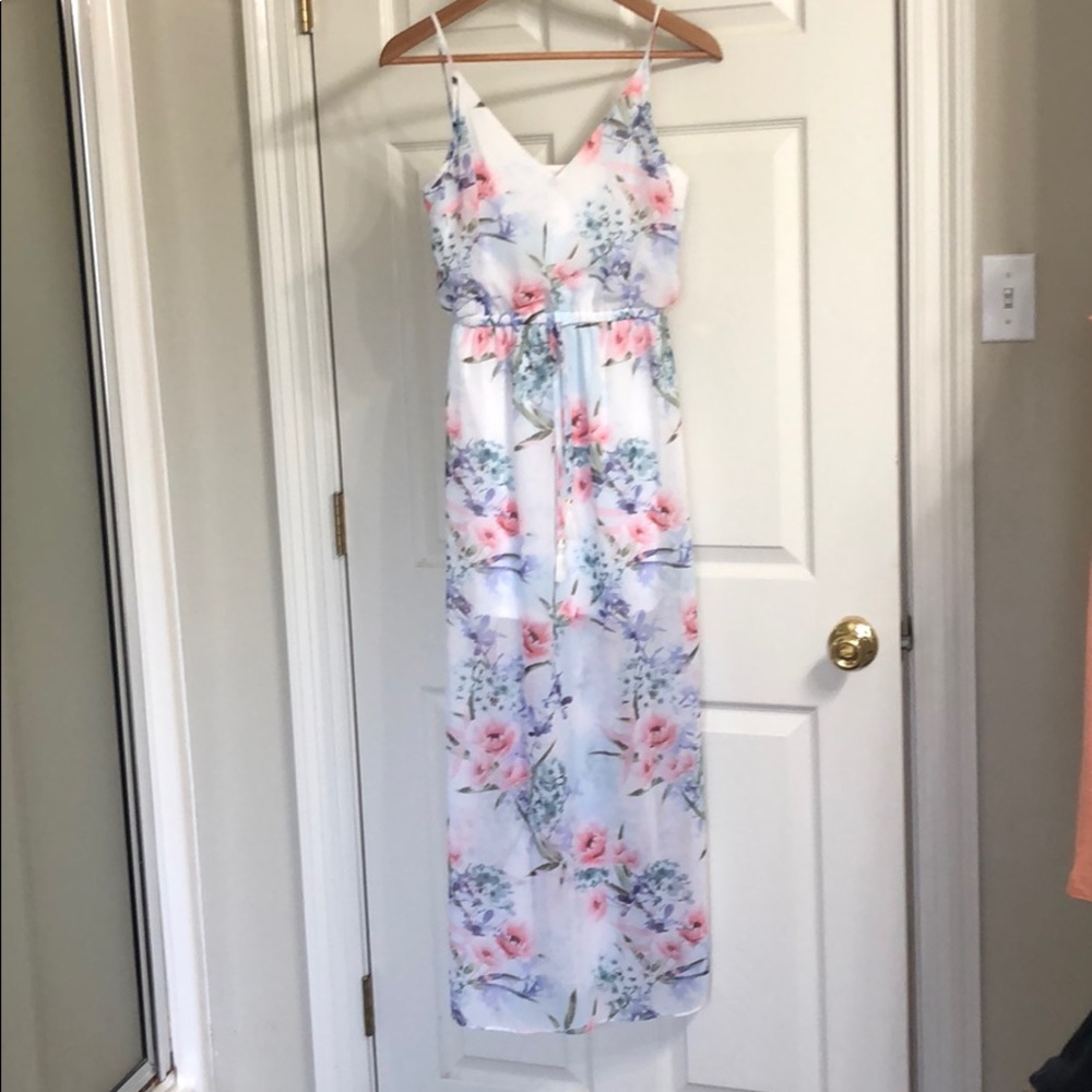 Summer flower maxi dress